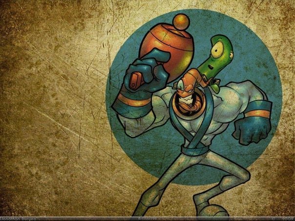 Червяк Джим обои