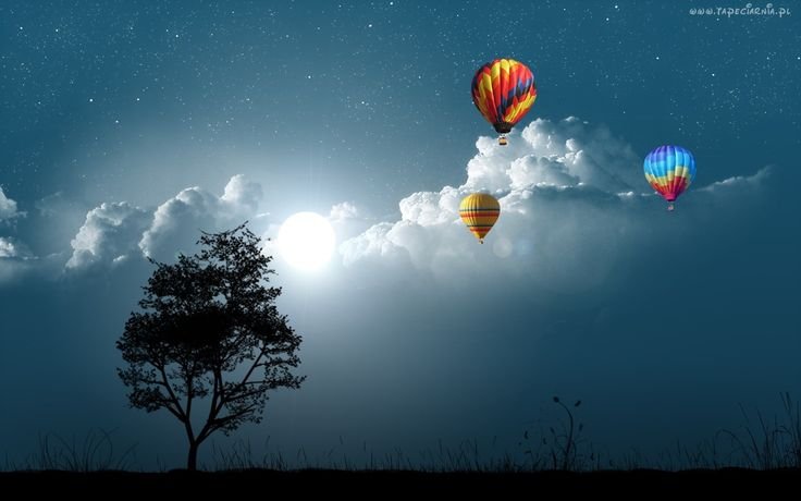 Воздушный шар фон