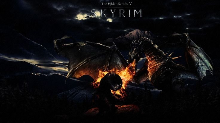 The Elder Scrolls v Skyrim фон