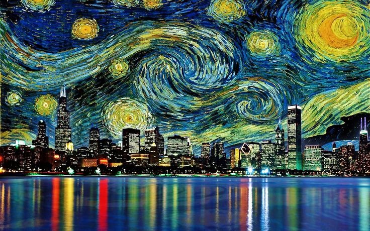 Винсент Ван Гог Звёздная ночь картины Ван Гога
