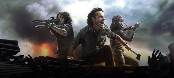 Постер Ходячие мертвецы 4к