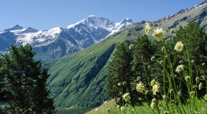 Горы Кавказа Эльбрус