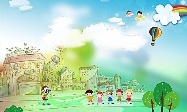 Фон детский сад