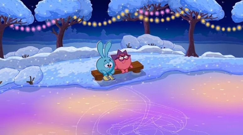 Смешарики Крош зимой