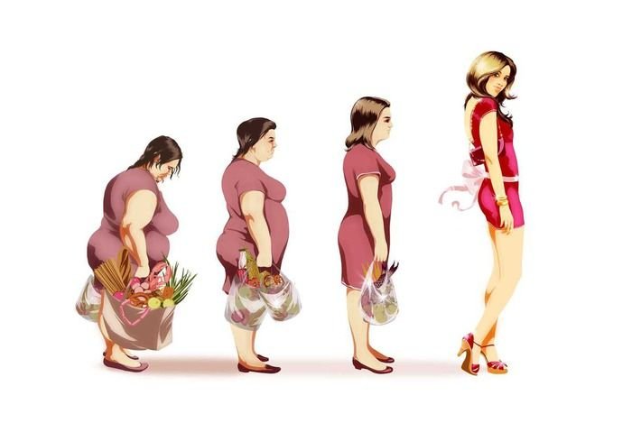 Похудение иллюстрация