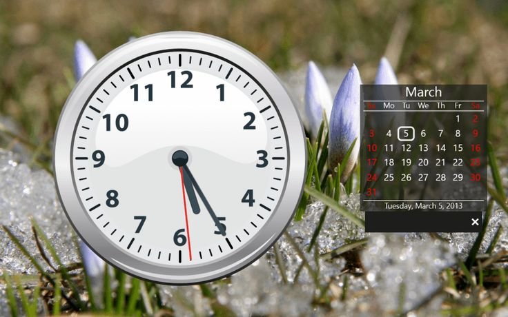 Заставка на часы