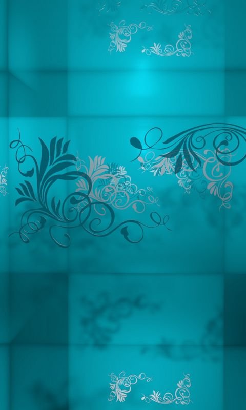 Бирюзовые цветы