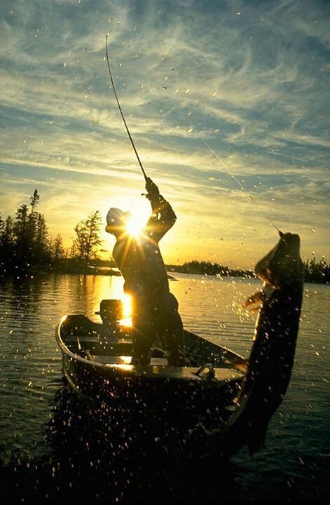 Рыбак на природе