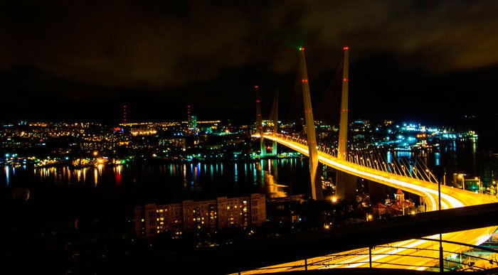 Владивосток ночью