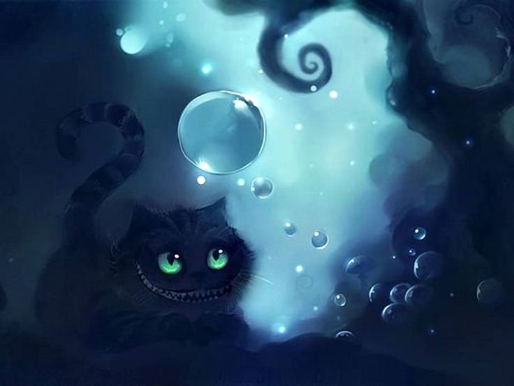 Алиса в стране чудес Чеширский кот арт