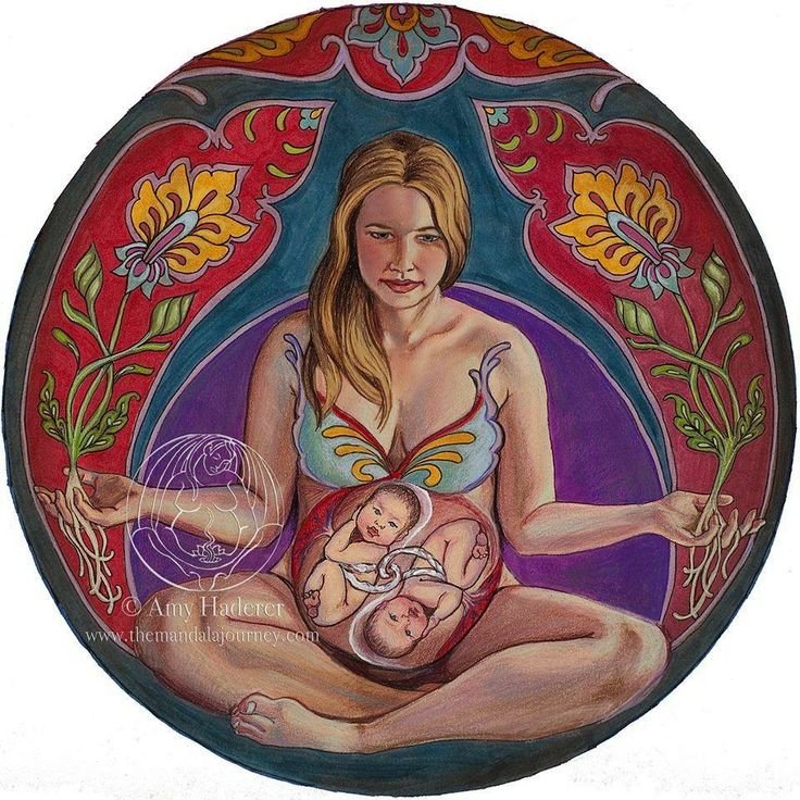 Мандала на рождение ребенка