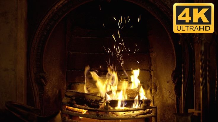 Заставка камин