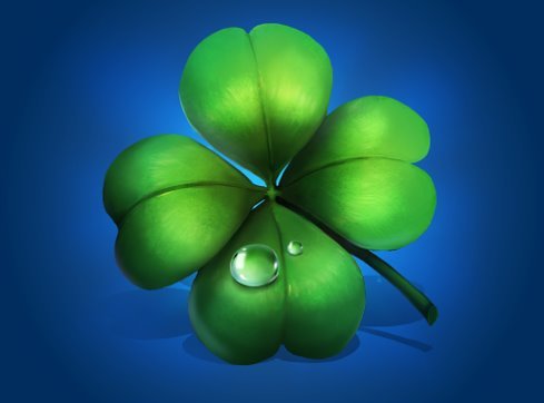 Четырёхлистный Клевер символ удачи