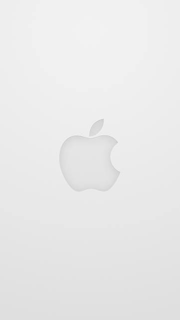 Белое яблоко айфон