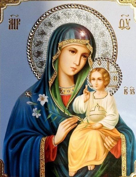 Икона БМ Неувядаемый цвет