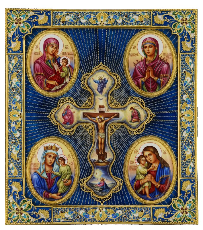 Икона четырехчастная Николай