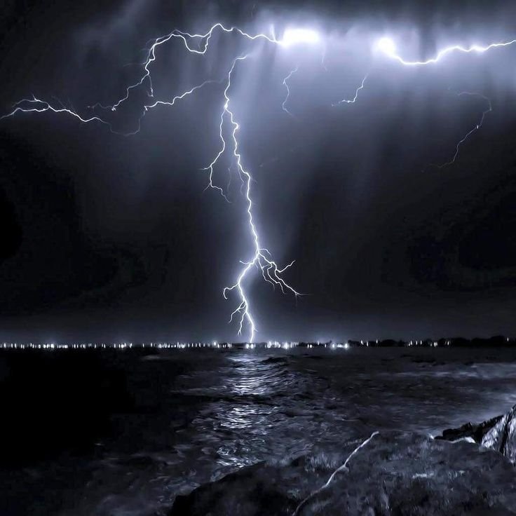 Обои на телефон молния