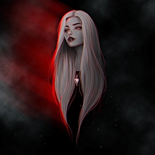 Девочка на черном фоне