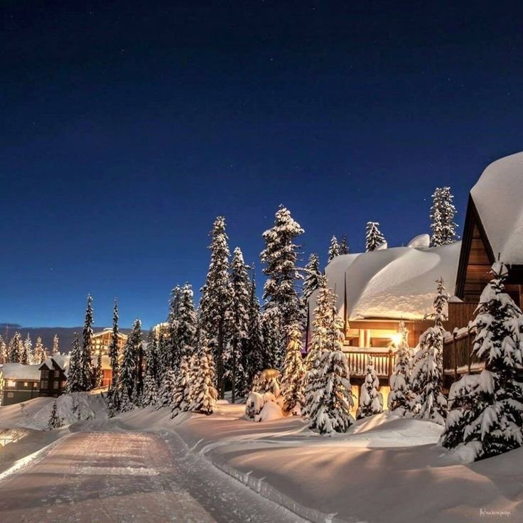 Канада Британская Колумбия зима