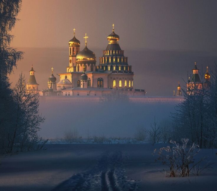 Новоиерусалимский монастырь Истра зима