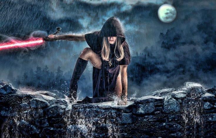 Красивая колдунья