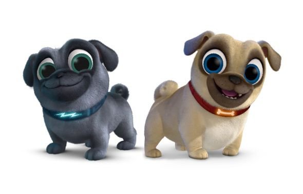 Дружные мопсы мультсериал Бинго Ролли