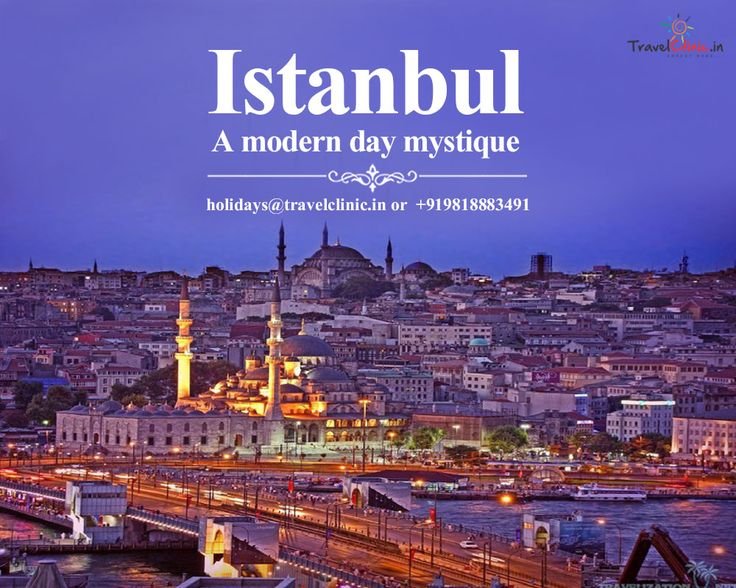 Стамбул Галатский мост панорама