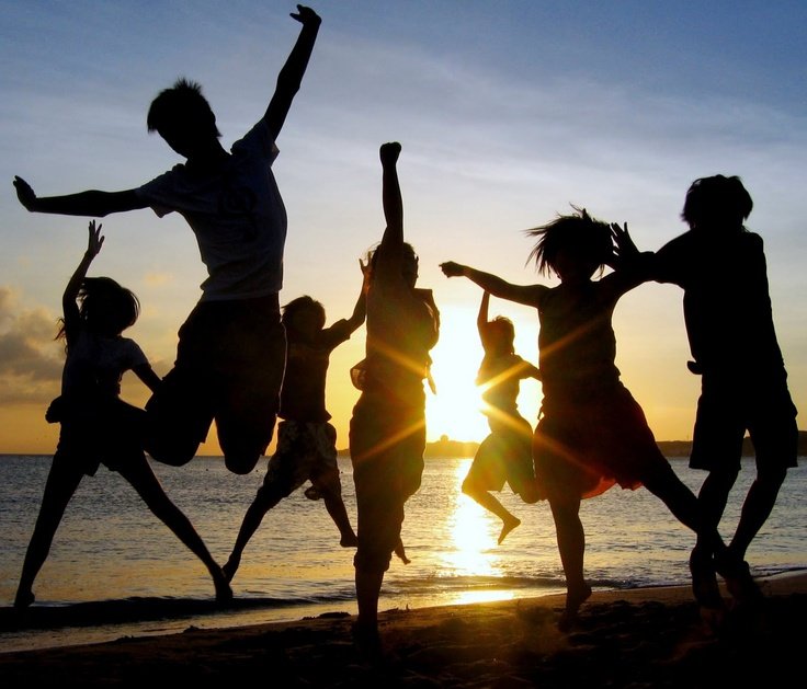 Друзья на закате