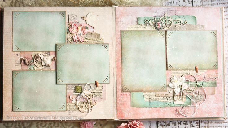 Винтажный скрап альбом для фотографий