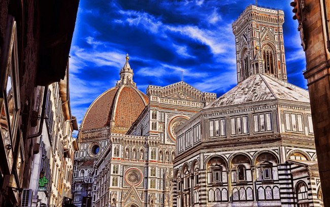 Италия Флоренция сепия