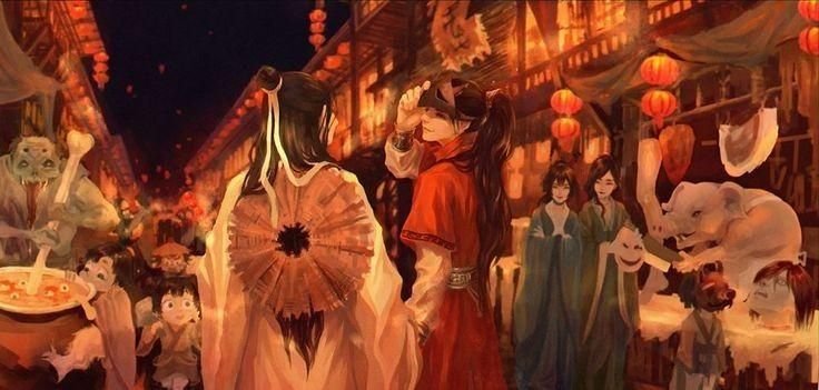 Призрачный город благословение небожителей аниме