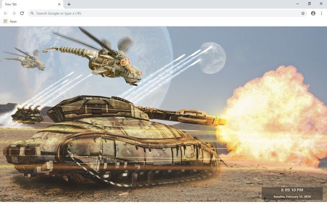 Взрыв артиллерии обои