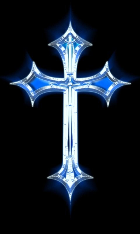 Крест на черном фоне