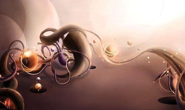 Абстракция в коричневых тонах