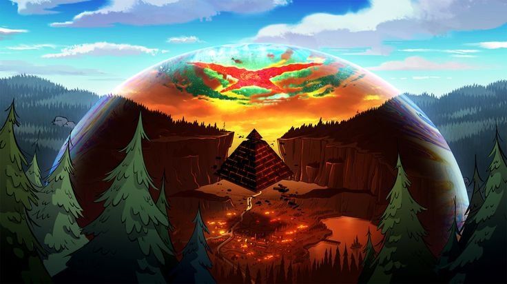 Фон Гравити Фолз 4к