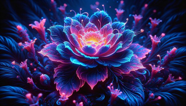 компьютера цветы