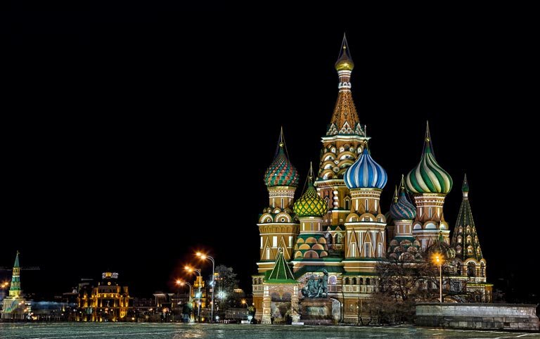 Москва Кремль храм Василия Блаженного