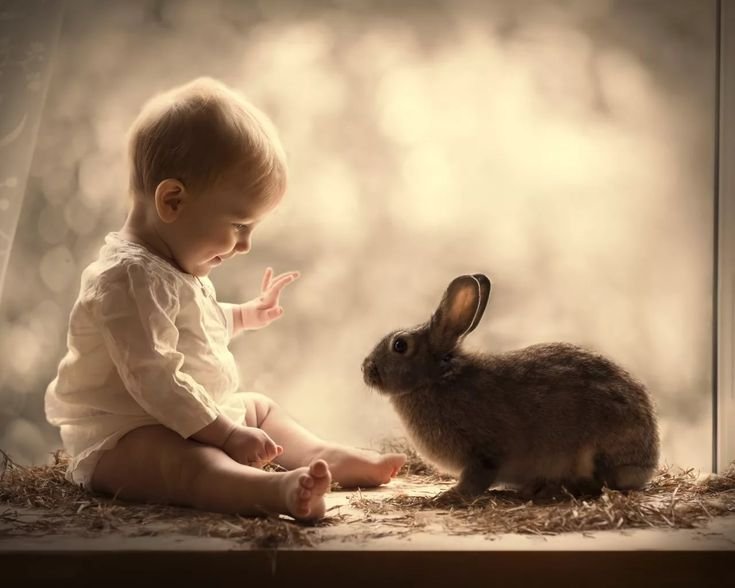 Маленькие дети и животные