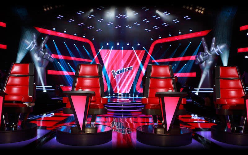 Декорации шоу голос
