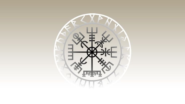 Скандинавские руны вегвизир символ