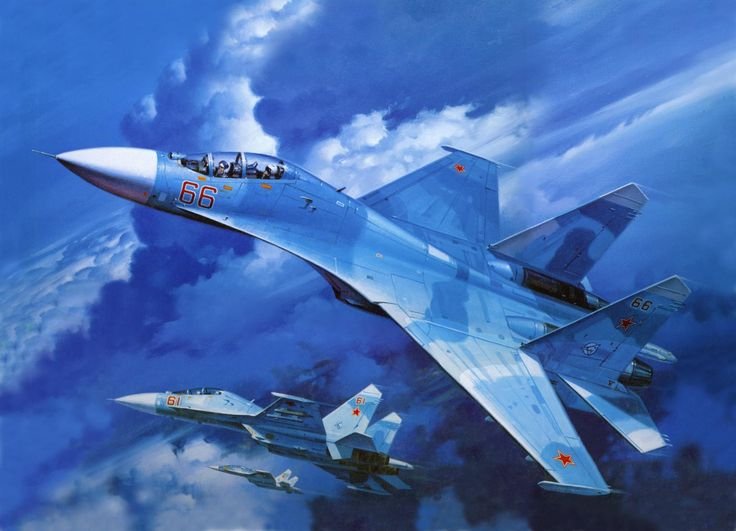 Су-27 военный самолет