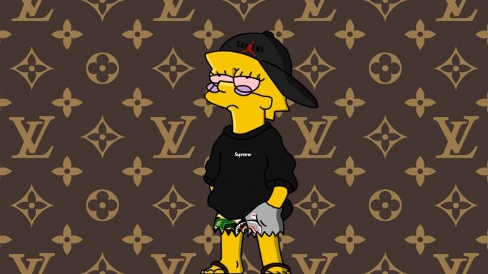 Барт симпсон Луи Виттон