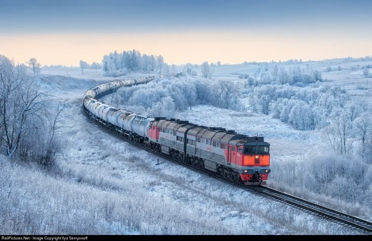 Железная дорога зимой