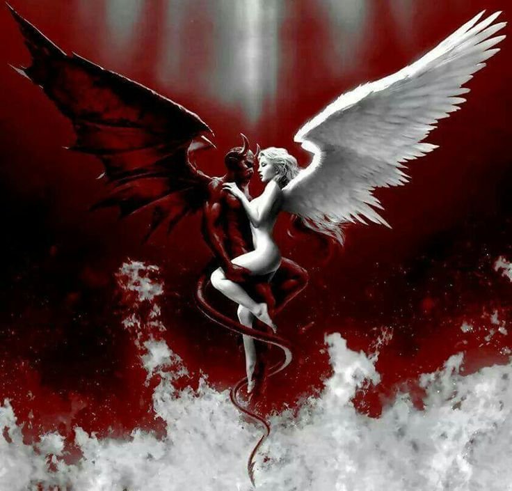 Ангел и демон картинки красивые