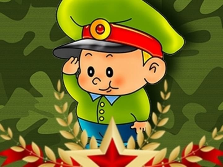 Солдат с ребенком