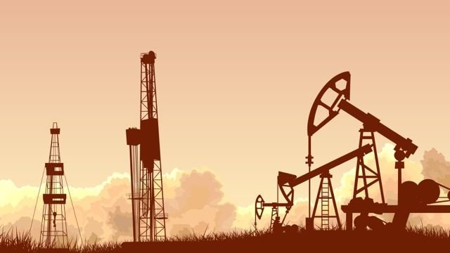Добыча нефти вектор
