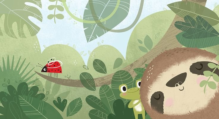 Ленивец иллюстрация