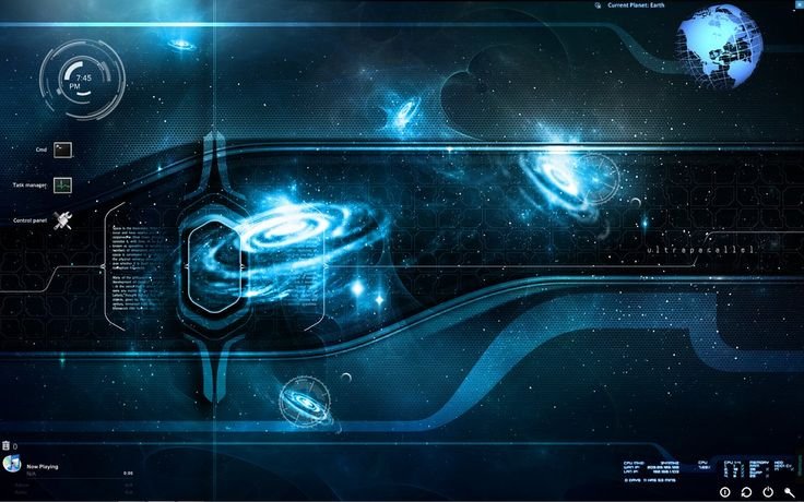 Заставка на рабочий стол Техно