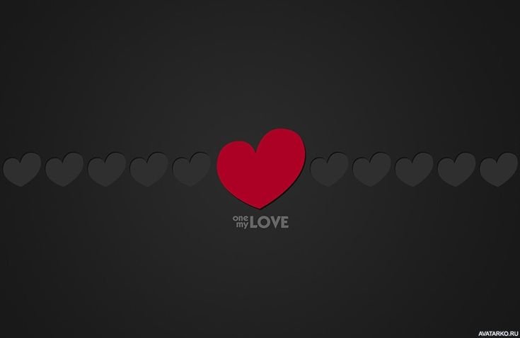 Серый фон с сердечками