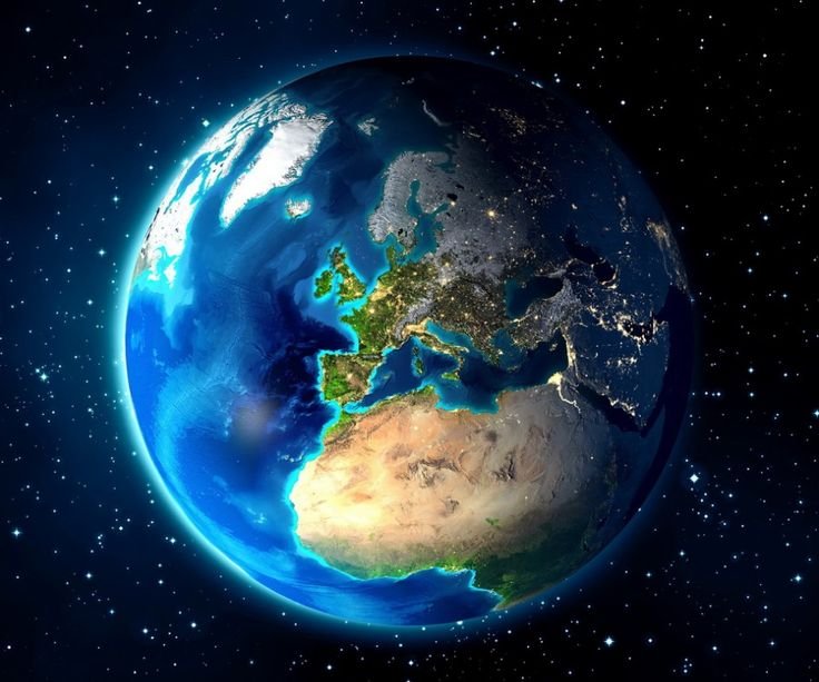 Вид земли из космоса